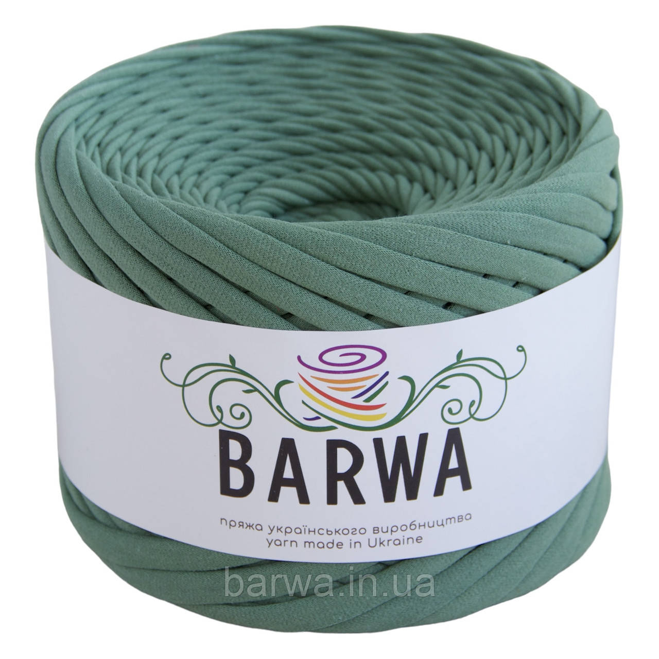 Пряжа трикотажна BARWA 3-5 мм, Малахіт