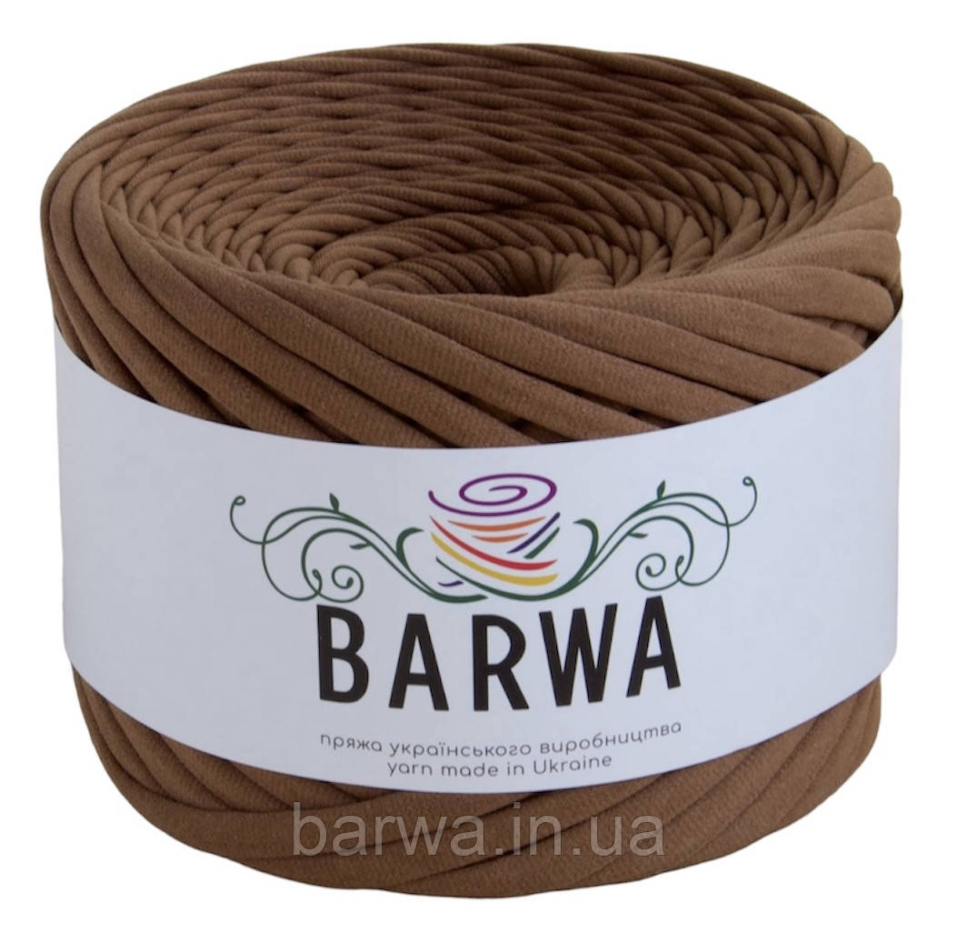 Пряжа трикотажна BARWA 3-5 мм, Латте