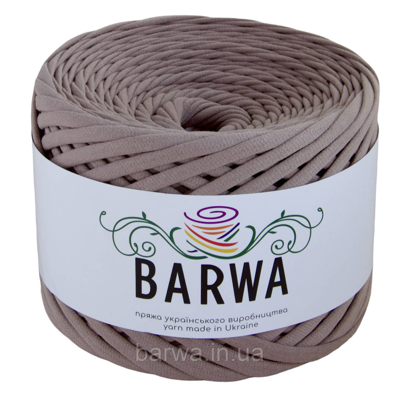 Пряжа трикотажна BARWA 5-7 мм, 50 метрів Візон 11