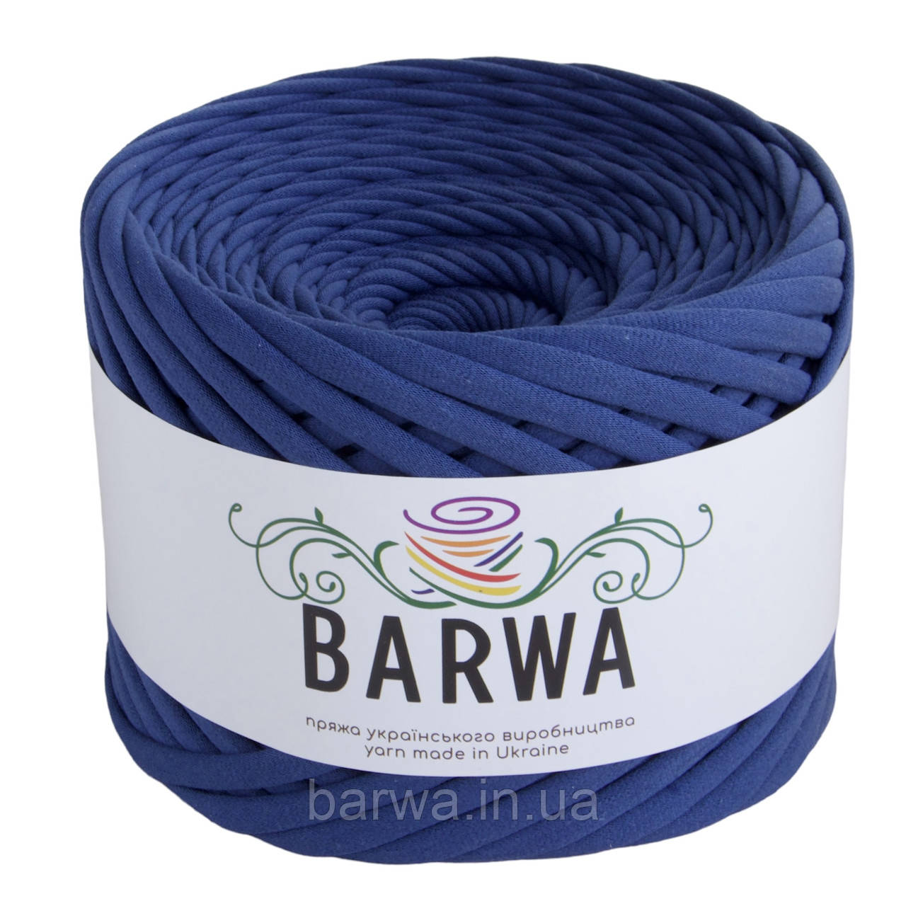 Пряжа трикотажна BARWA 5-7 мм, Джинс