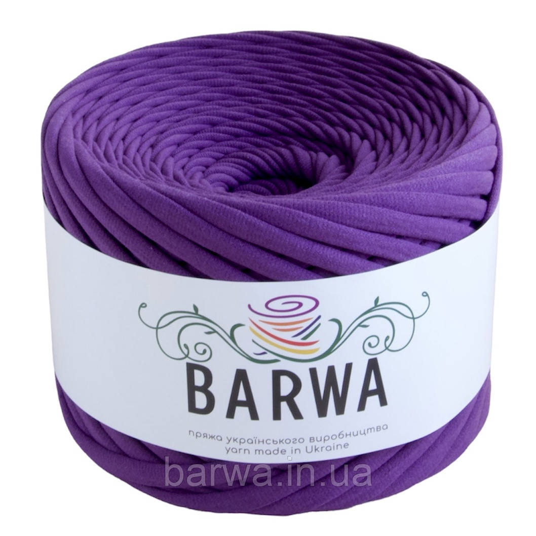 Пряжа трикотажна BARWA standart 7-9 мм, колір Виноградний