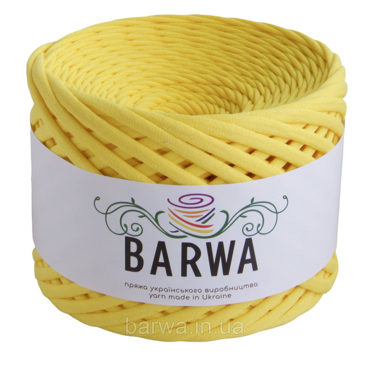 Пряжа трикотажна BARWA 7-9 мм, 44 Кульбаба