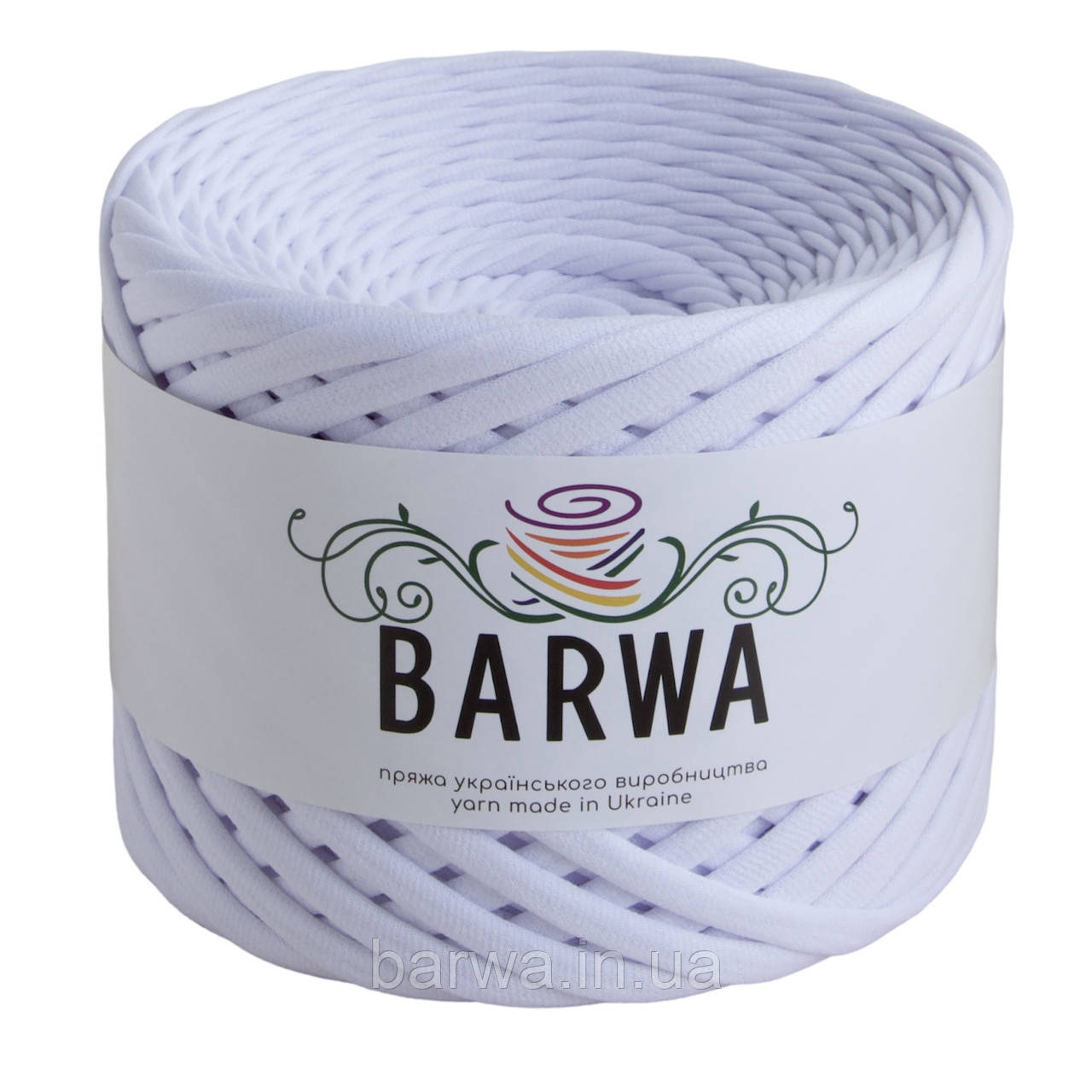 Пряжа трикотажна BARWA 7-9 мм, 50 метрів (півбобіна), Пролісок