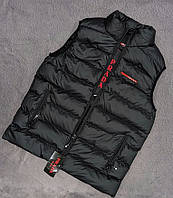 Lux жилетка черная мужская модная стильная брендовая безрукавка весна осень Pr240