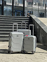 3 шт в наборі Ударостійкий Пластиковий комплект валіз дорожніх на колесах 4 колеса