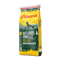 Корм для собак Josera Geflügel Forelle 15 кг (4032254747925) TE, код: 7999635