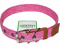 Ошейник Lucky Pet 20 мм 17-40 Melange одинарный без ный Розовый (4820268550798) UL, код: 7998500