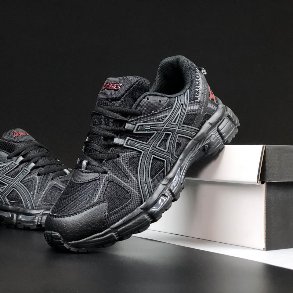 Жіночі кросівки Asics Gel Kahana 8 сіточка молодіжні повсякденні чорні