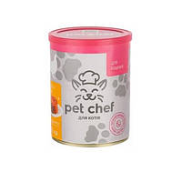 Влажный корм для котят Pet Chef мясной паштет с курицей 360 г (4820255190389) PM, код: 7995019