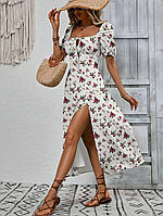Сукня жіноча літня із софту з квітковим принтом (Норма), фото 10