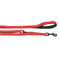 Поводок-перестежка для собак Flamingo Training Lead Soft Grip, с мягкой ручкой 2 м красный ( EV, код: 7721218