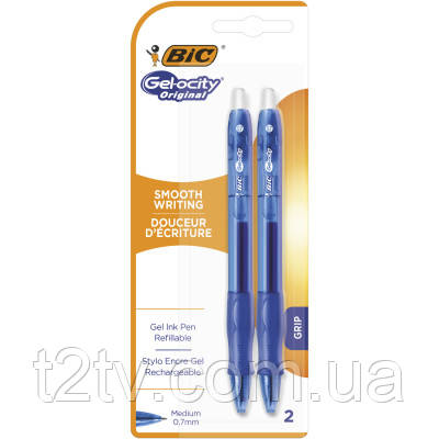 Ручка гелева Bic Gel-Ocity Original, синя 2 шт в блістері (bc964754), фото 1