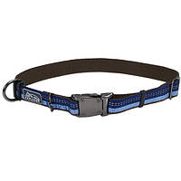 Светоотражающий ошейник для собак Coastal K9 Explorer Collar 2.5х46-66см сапфировый (76484369 KS, код: 7720900