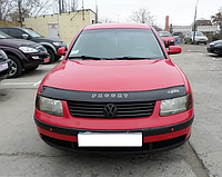 Дефлектор капота Volkswagen Passat B5 Седан\Универсал 1997-2001, Мухобойка Пассат Б5 1997-2001