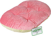 Лежак-подушка Lucky Pet Зефір 3 60x90 см Рожево-кремовий (4820224218458) EV, код: 7997990