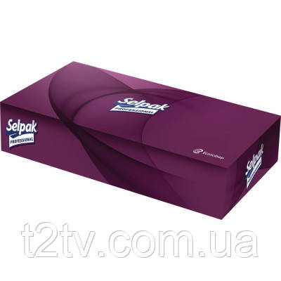 Серветки косметичні Selpak Pro Extra 80 шт. (8690530280496), фото 1