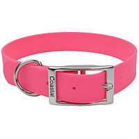 Биотановый ошейник для собак Coastal Fashion Waterproof Dog Collar розовый 2.5x61 см (7648449 ES, код: 7720965