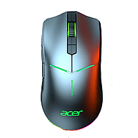 Мышь ACER OMR139 (3335) игровая с комбинированным подключением USB, Bluetooth, USB2.4ГГц, RGB, 16000DPI, серый