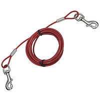 Кабель для привязи собак Coastal Titan Heavy Cable 6 м Красный (76484890611) SK, код: 7937008