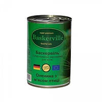 Влажный корм для котов Baskerville Оленина с мясом курицы 400 г (4250231597107) SM, код: 7994993