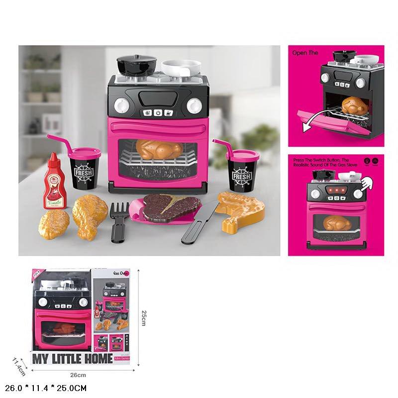 KMA1010-3 Іграшка Газова плита батарейки, світло, звук, аксесуари, коробка 26*11*25см
