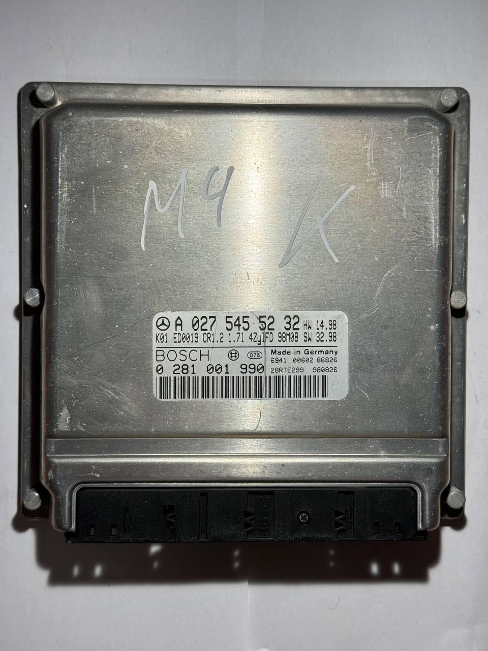 Електронний блок керування Mercedes Bosch A 027 545 52 32 / A 0275455232 / 0 281 001 990 / 0281001990