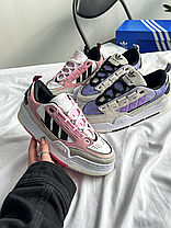 Жіночі Кросівки Adidas Adi2000 White Beige Pink / Адідас Аді2000 Білі з Бежевим та Рожевим, фото 4