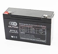 Аккумулятор 6V12Ah OT12-6 кислотный (L151*W50*H94mm) для ИБП, игрушек и др.
