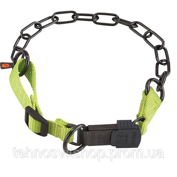 Нашийник із нейлоном для собак Sprenger Adjustable Collar with Assembly Chain 3 мм 60-65 см Зел TT, код: 7772176