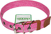 Ошейник светоотражающий одинарный Lucky Pet MELANGE 20 мм 17-40 Розовый (4820268550361) UP, код: 7998317