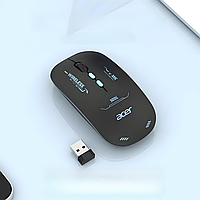 Мышь беспроводная ACER L175S-H с подключением USB 2.4ГГц + Bluetooth, аккумулятором, 1600 DPI, матовый чёрный