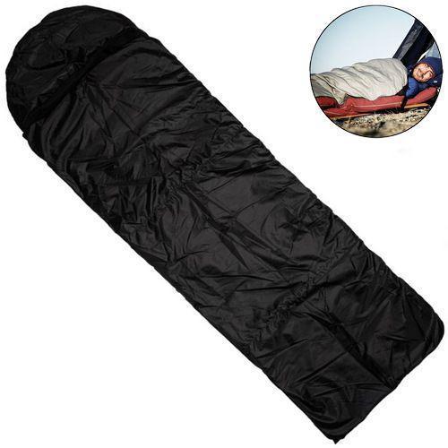 Спальний мішок ковдра з капюшоном Ranger 3 Season. Black. 215x90см. -20/+10°C. Кемпінговий спальник Рейнджер RA_6649.