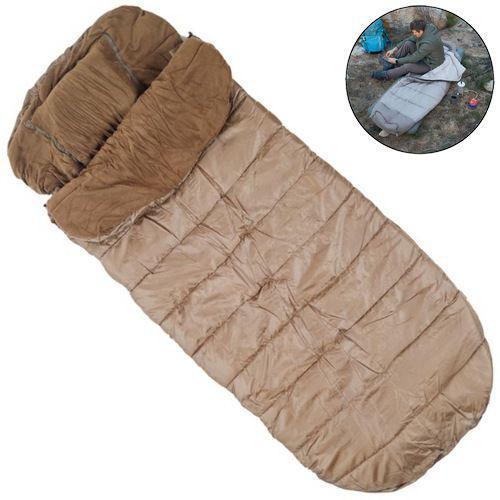 Спальний мішок ковдра з капюшоном Ranger 4 Season. Brown. 210x85см. -20/+0C°. Кемпінговий спальник Рейнджер RA_5515.