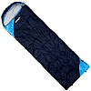 Спальний мішок ковдра з капюшоном Ranger Germes Black-Blue. 220x75см. -5/+10C°. Кемпінговий спальник Рейнджер RA_6629., фото 3