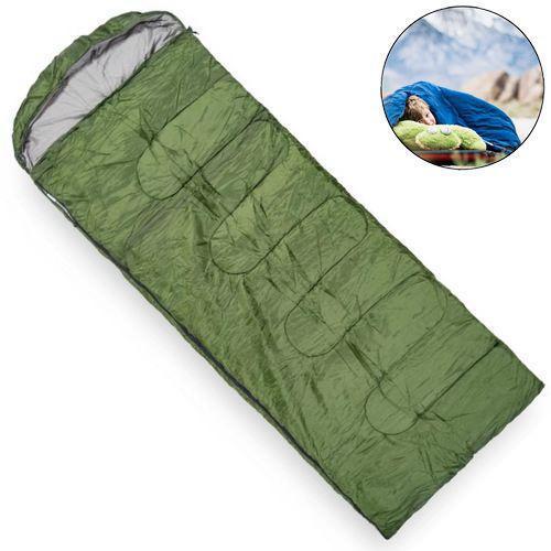 Спальний мішок ковдра з капюшоном Ranger Winter Green. 225x85см. -25/-5°C. Кемпінговий спальник Рейнджер RA_6652.