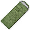 Спальний мішок ковдра з капюшоном Ranger Winter Green. 225x85см. -25/-5°C. Кемпінговий спальник Рейнджер RA_6652., фото 4