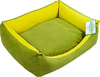 Лежак Lucky Pet Лира-new 2 50х65х18 см Зеленый+желтый (4820268555076) EV, код: 7997701