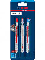 Пилы лобзиковые Bosch EXPERT Plastic Composites Clean T301CHM, Carbide, 117 мм, 3 шт.