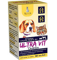 Витаминно-минеральный комплекс ModeS Ultra Omega Vit для кошек и собак 140 таблеток по 0.5 г TE, код: 7998140