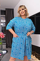 Женский домашний комплект платье и халат на запах 52-54; 56-58 "ASTRA" недорого от прямого поставщика 3XL