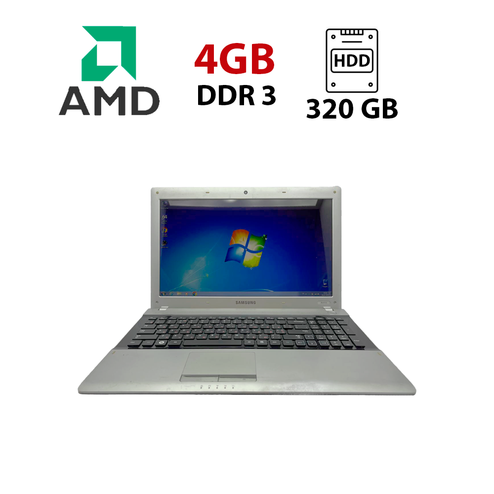 Ноутбук Б-клас Samsung RV513/ 15.6" (1366x768)/ AMD E-450/ 4 GB RAM/ 320 GB HDD/ Radeon HD6320