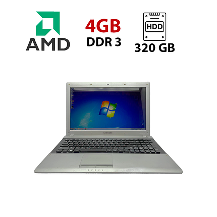 Ноутбук Б-клас Samsung RV513/ 15.6" (1366x768)/ AMD E-450/ 4 GB RAM/ 320 GB HDD/ Radeon HD6320, фото 1