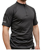 Футболка поло Coolmax Поліції Чорна оригінал Британія Б/В вищий сорт