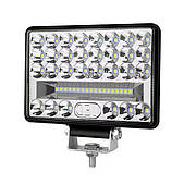 LED-фара 144W ближнє, дальнє світло 4500 Lm 150х110х30 мм IP67