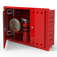 Шкаф пожарный встроенный без задней стенки 600х230х900 мм красный ЕМ