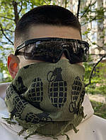 Защитные тактические солнцезащитные очки .3 комплектов линз ESS Черные.Толщина линз 3 мм.woodland