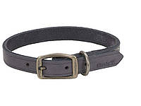 Кожаный ошейник для собак Coastal Rustic 1,6 см х 40 см Серый (76484311550) MN, код: 7937276