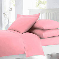 Семейный постельный комплект розовый бязь 249277