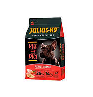 Сухой корм для собак Julius-K9 High Premium Adult Vital Essentials говядина с рисом 12 кг (59 FE, код: 7999626