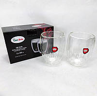 Стаканы с двойным дном набор Con Brio СВ-8335-2, 2шт, 350мл, Стеклянная чашка с HD-281 двойными стенками